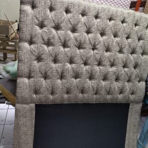 Double Gray Headboard